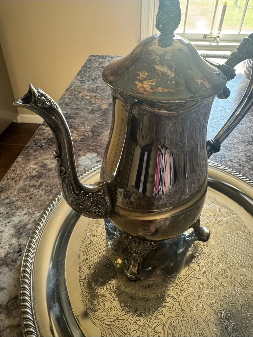 Silver Plated Tea Set - Elegant 3-Piece Service